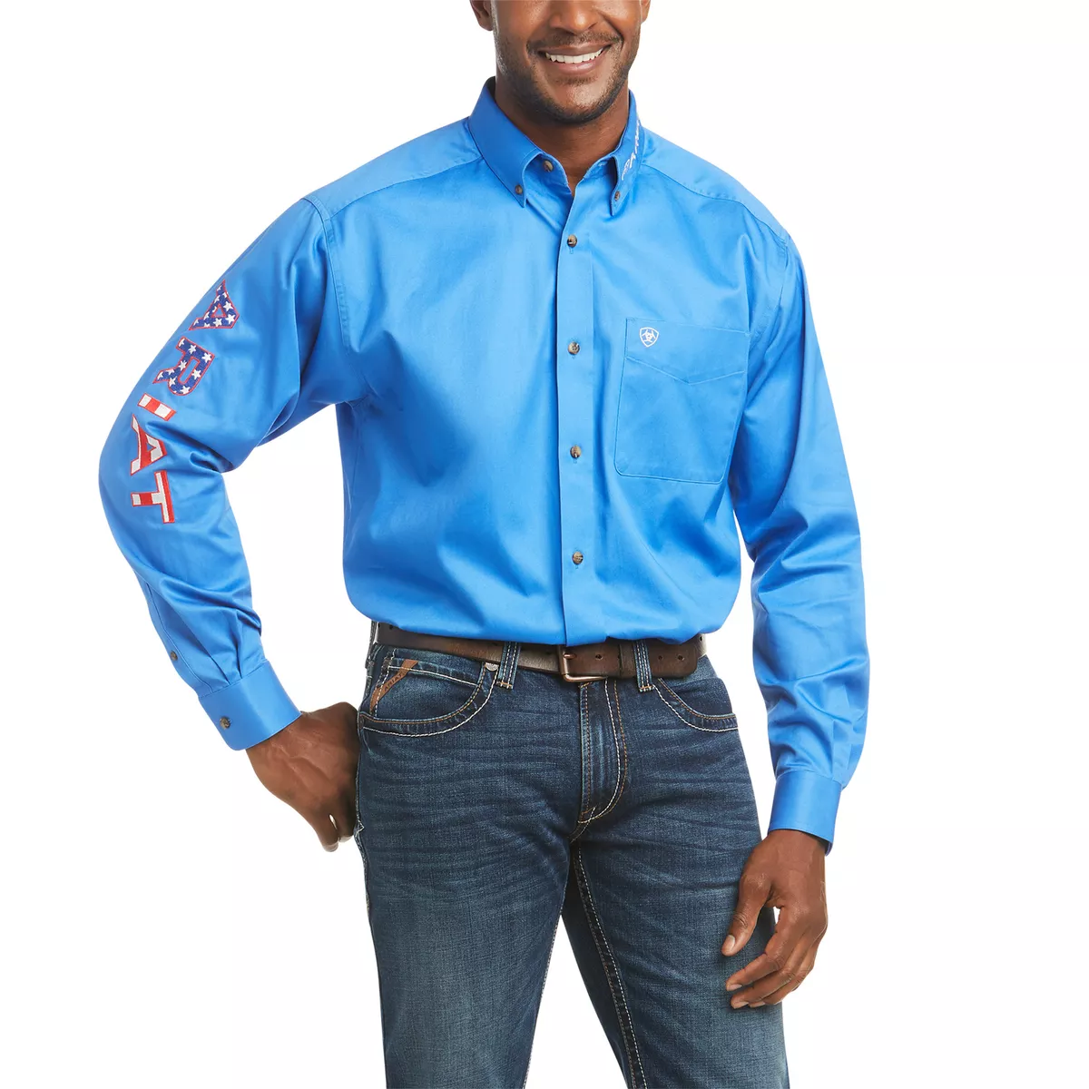 Ariat Men s Casual Series Long Sleeves Sea Scape Shirt 10036179 eBay