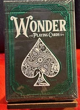 Wonder Playing Cards Emerald Black Gilded Deck #58/200 New/Sealed