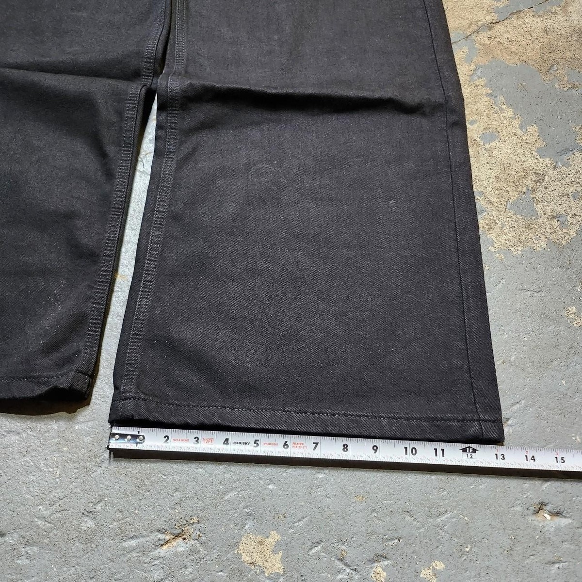 Baggy Black Jeans 32W x 30L wide leg denim | eBay