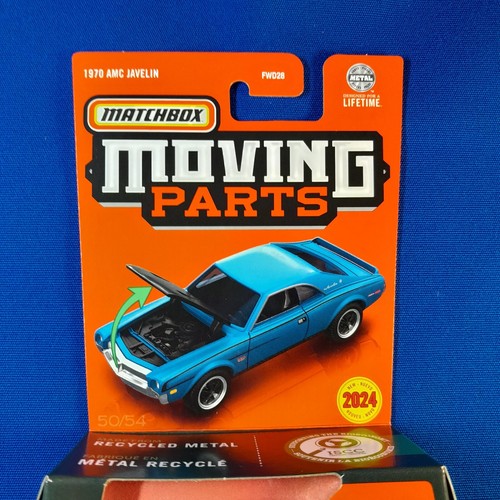 2024 Matchbox Moving Parts " 1970 AMC Javelin " Light Blue #50/54 - Picture 3 of 9