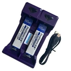 2X Gumstick Battery + USB Charger Set for SONY Walkman NH-14WM NH-100WM NC6WM