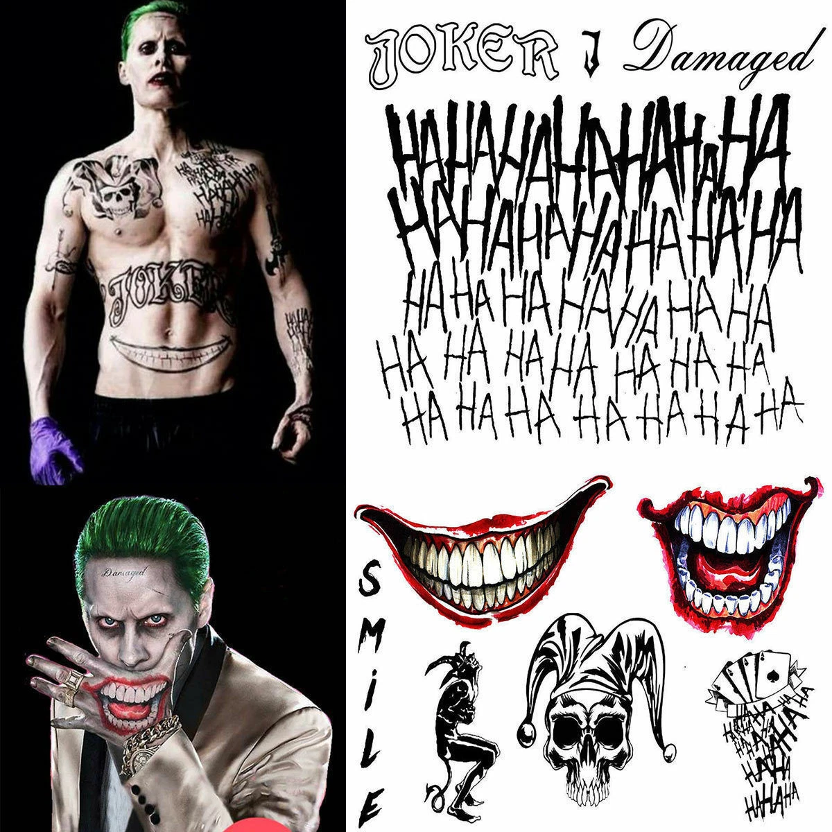 Update more than 163 joker damaged temporary tattoo latest tnbvietnam