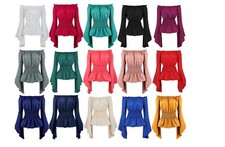 Woman's Off Shoulder Renaissance Style Blouse, sz. XXL NWOT Your Choice 