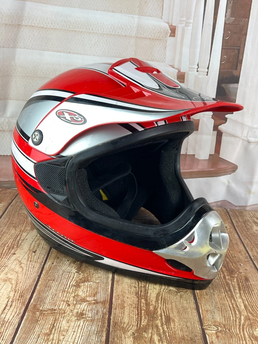 Fulmer FX Off-Road DOT Motocross ATV Helmet Black Red Size XS eBay