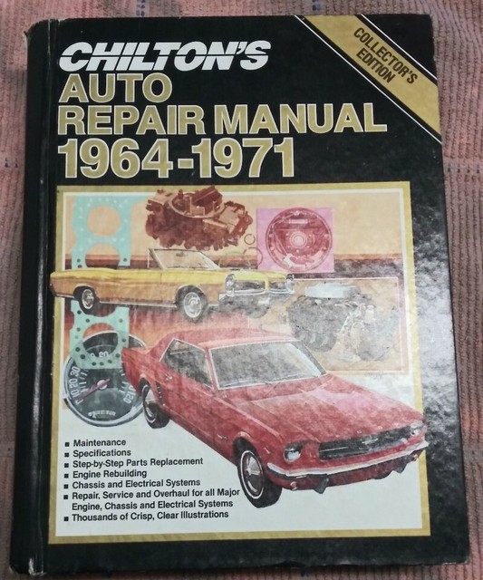 Chilton's Auto Repair Manual 19641971 American Cars AMC, Chrysler, Ford, GM eBay