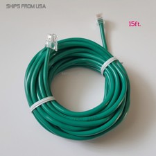 15ft. RJ11 RJ12 CAT5e Green DSL Telephone Data Cable For Centurylink, AT T, etc