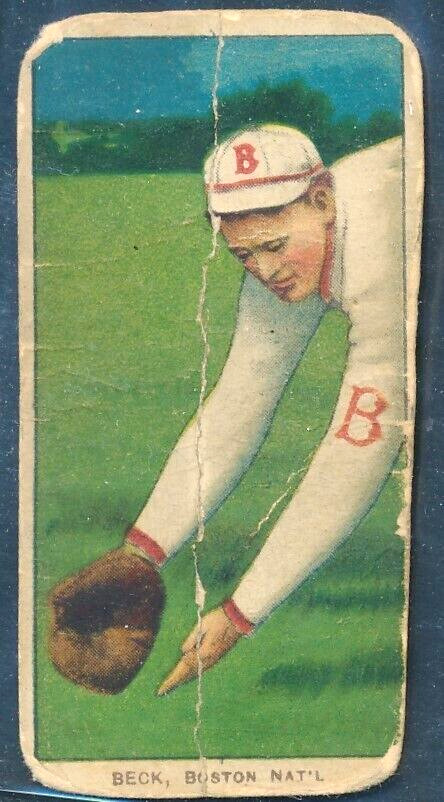 T206 American Beauty 350: FRED BECK Boston Braves  ~ Poor