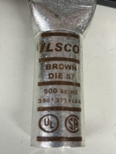 ILSCO CLWD-500-12-134 Copper Compression Lug 500kcmil Wire QTY 6 IN BOX NEW !!! - Picture 3 of 4