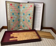 Vintage Selchow & Righter Scrabble Board Game Copyright 1948 - Fair Condition