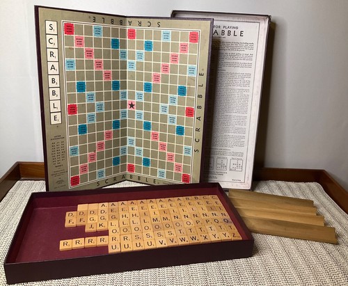 Vintage Selchow & Righter Scrabble Brettspiel Copyright 1948 - guter Zustand