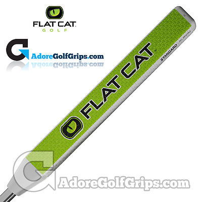 Flat Cat Golf Standard 12 Inch Midsize Puttergriff - Weiß/Grün/Schwarz +Tape