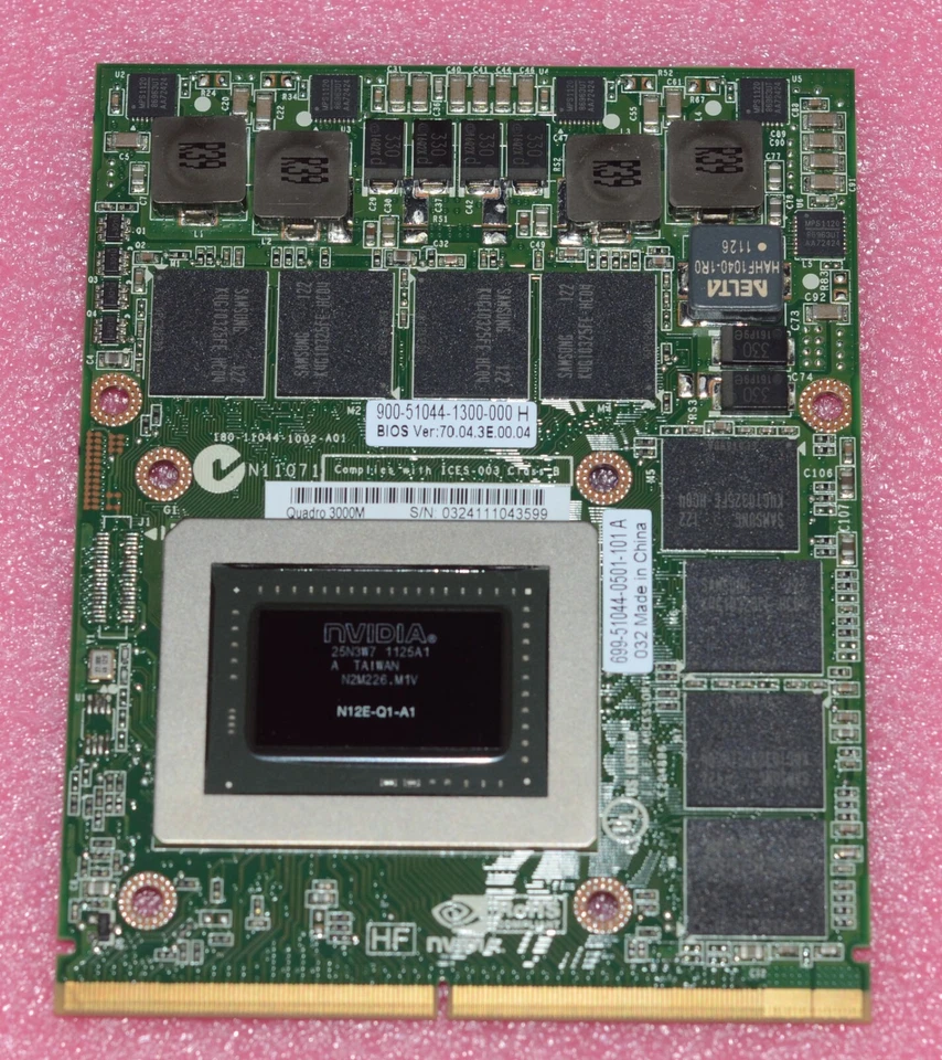 NVIDIA QUADRO 3000M Q3000M 2GB GDDR5 Graphics Video Card N12E-Q1-A1 For DELL HP - Image 3 of 4