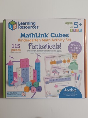 Learning Resources MathLink Cubes Kindergarten Math Activity Set Fantasticals!