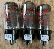 3 Fender branded 6L6GC / 5881 WXT Sovtek Valves/Vacuum Tubes - AVO Tested strong