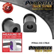 Powerflex Black Rrarbmnt Buchsen 17mm Für Opel Vectra B 95-02 PFR66-210-17BLK