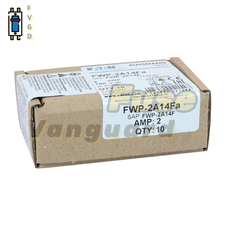 10PCS Eaton Bussmann FWP-40A14F FWP-40A14Fa 40A 700V 14x51mm High speed fuse #US - Image 3 of 4