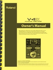 Roland V-4EX Digital Video Mixer COMPLETE 5-in-1 Owner's Manual