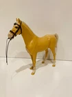 Marx Johnny West Thunderbolt Palomino Horse With Reins Tan White Mane vintage