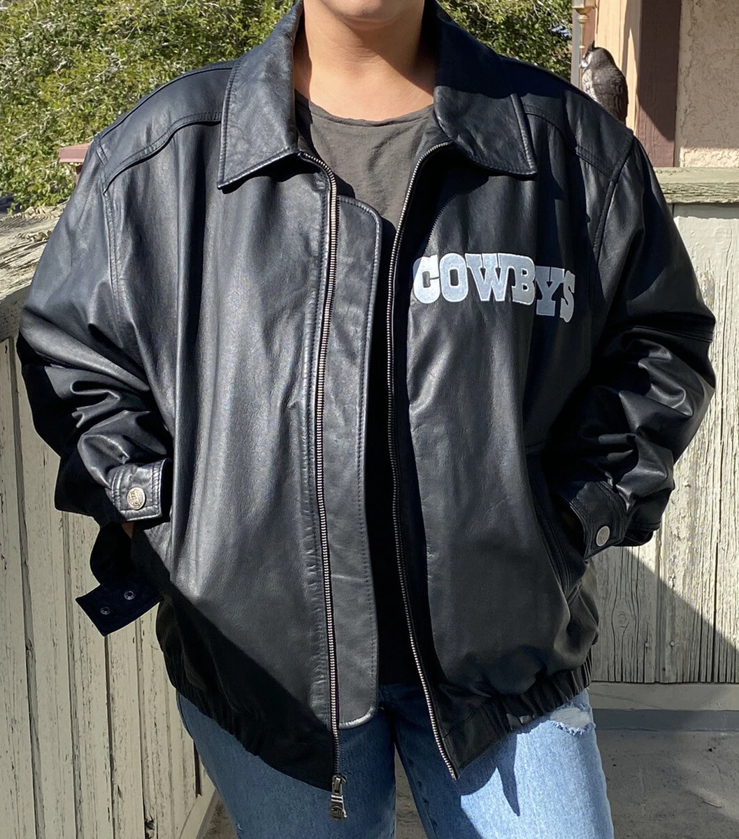 NFL Dallas Cowboys Leather Coat/jacket by G-lll X Carl Banks, heavy and warm