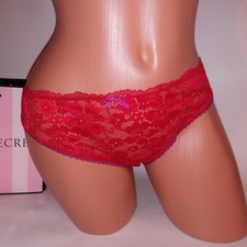 Victoria Secret Panty Bikini Red Body by Victoria Lace New