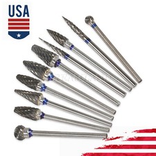 10pcs/pack Dental Lab Polishing Bur Drills Tungsten Steel Carbide Burs HP 2.35MM