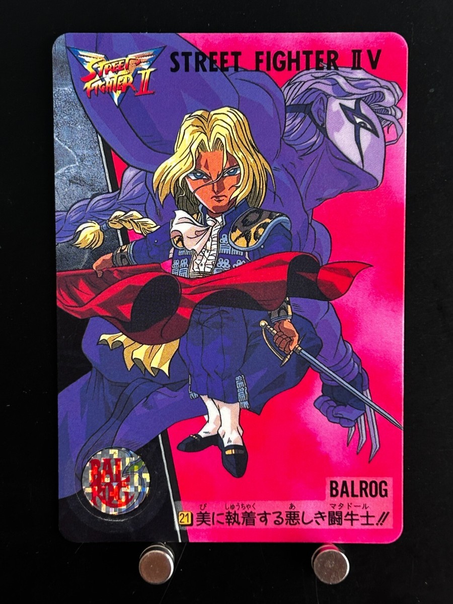 Vega Balrog Street Fighter II V Card #21 BANDAI CAPCOM