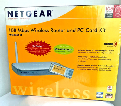 Netgear 108 MBPS wireless router and PC Kit | eBay
