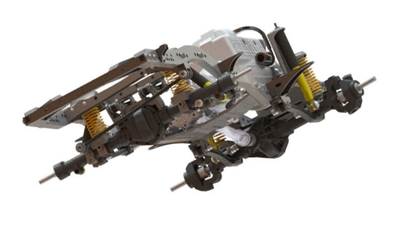 RCRUN /RUN80 1/10 スケールモデル RCRUN RUN80 1/10 RC Crawler LC80 Chassis Kit with Adjustable