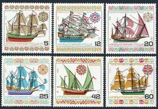 Bulgaria 3108-3113,MNH.Michel 3408-3413, Historic sailing ships,1985.