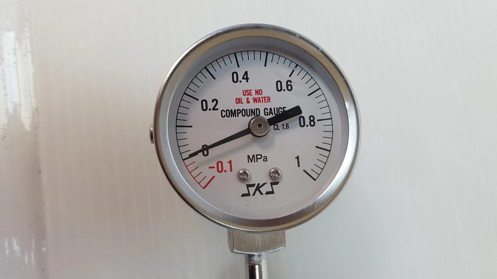 SKS compound gauge, -0.1 to 1 MPa, CL 1.6, use no oil and water