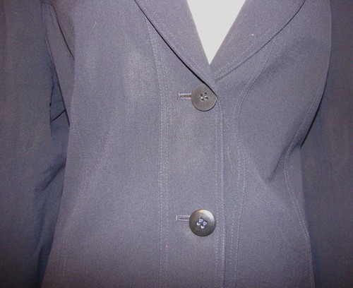 LAFAYETTE 148 NEW YORK NAVY BLUE WOOL BLAZER JACKET SIZE 10 D162 - Picture 5 of 10
