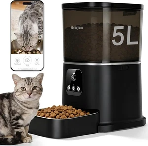 5L Automatique Cat Feeder avec Caméra & WiFi - Smart App Control et vision nocturne