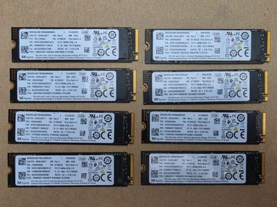 Lot of 8 - 512GB NVMe SK hynix PC711 DRAM Cache M.2 SSD 100% life left PCIe Gen3