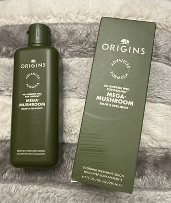Origins Mega-Mushroom Relief & Resilience Soothing Treatment Lotion 6.7 oz New