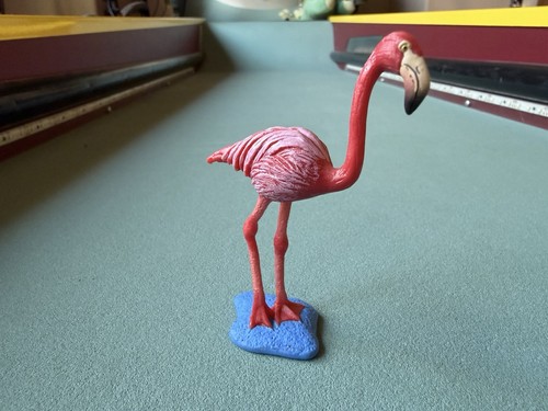 Safari Ltd Standing Pink Flamingo Figure 2004 Bird Avis Wildlife Toy Figurine