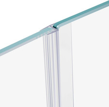 78" Shower Door Side Seal Strip for 3/8" Frameless Glass Shower Door Clear Polyc