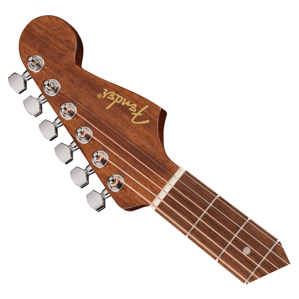 Fender California Standard Redondo Mini usado con bolsa de concierto - Fiesta rojo con nogal FB Foto 4 de 4