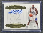 KARL MALONE 2017-18 PANINI FLAWLESS #HN-KM HONORED NUMBERS AUTO GOLD 7/10 JAZZ