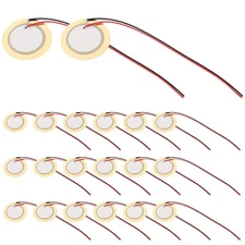 35 PCS Piezoelectric Sounder Buzzer Alarm System Drum Trigger Elements