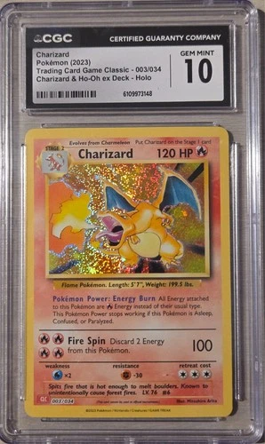 Charizard Classic Collection 2023 CGC 10 Pokemon TCG Classic Holo
