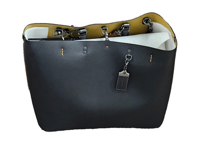 Coach Rogue 59981 Handbag Tote Shoulder Bag Black Leather Women's Authentic NWT
