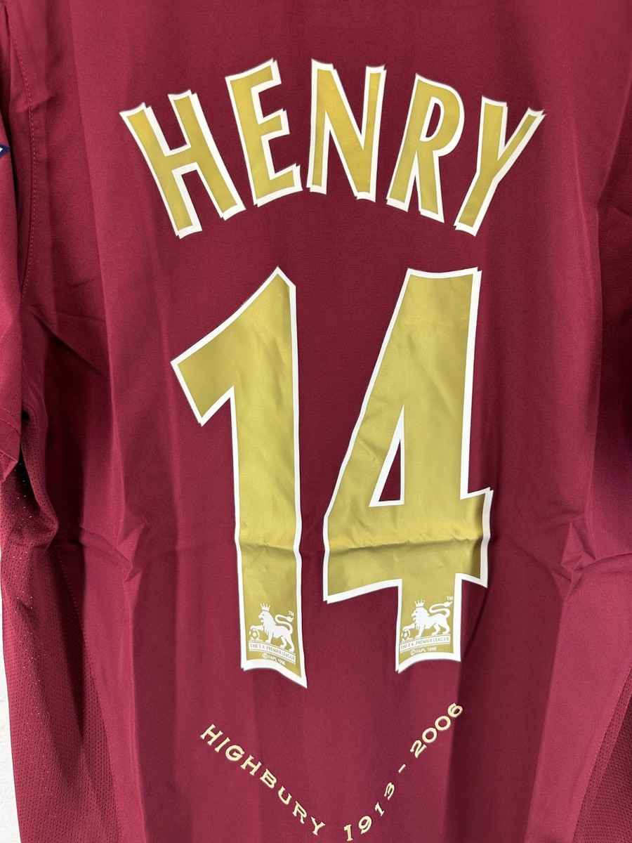 【正規品】アーセナル  2006/2007 HENRY 14番 ARSENAL LONDON 2006 2007 HOME FOOTBALL SHIRT JERSEY #14 HENRY NIKE