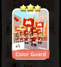 Monopoly Go _ Color Guard _ 3 stars ⭐ Sticker