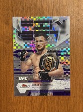2025 Topps UFC Finest Merab Dvalishvili Purple Checkerboard Refractor /99 No 148