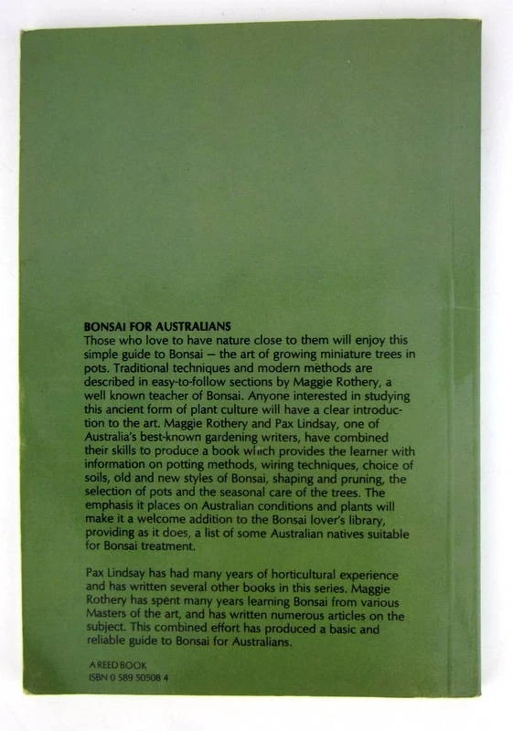 The Australian Gardener's Guide to BONSAI Lindsay Shape Prune Plant Trees Paperb - Image 3 of 4