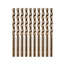 1/4" Cobalt Drill Bit 10 Pcs , M35 HSS Metal Drill Bits Set for Hard Metal, ...