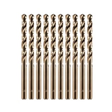 1/4" Cobalt Drill Bit (10 Pcs), M35 HSS Metal Drill Bits Set for Hard Metal, ...