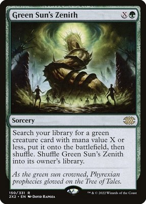 MTG Magic the Gathering Green Sun's Zenith (150/686) Double Masters 2022 NM