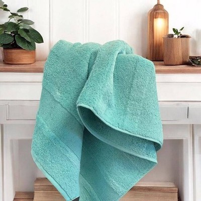Cawö Frottiertuchserie Noblesse2 Uni Mint Handtuch 50 x 100 cm