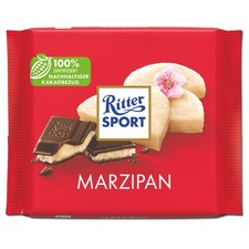 (15,90€/1kg) Ritter Sport Marzipan, Schokolade, 100g Tafel